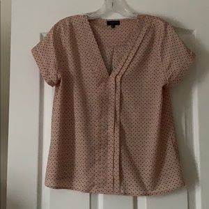 Rose v-neck blouse